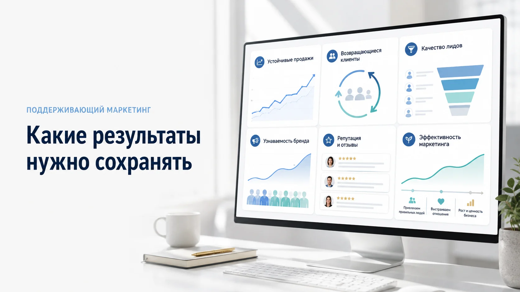 Цели поддерживающего маркетинга — продажи, удержание и качество спроса