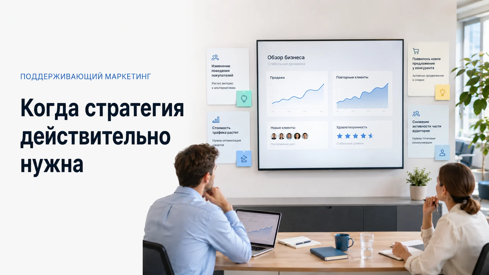 Когда компании нужен поддерживающий маркетинг