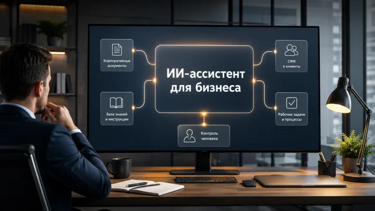 ИИ-ассистент для бизнеса, связанный с базой знаний, CRM и рабочими процессами