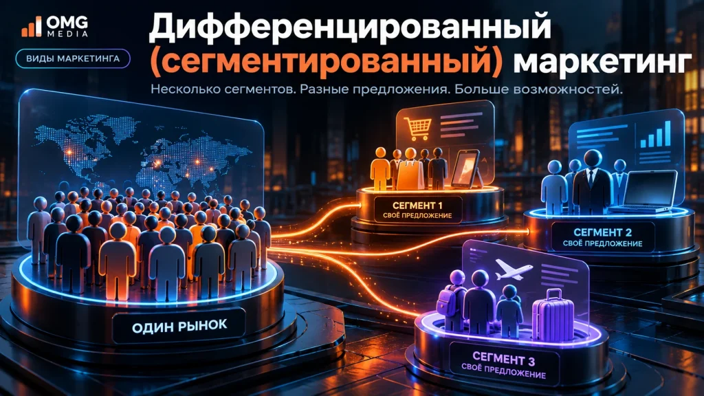 Дифференцированный (сегментированный) маркетинг