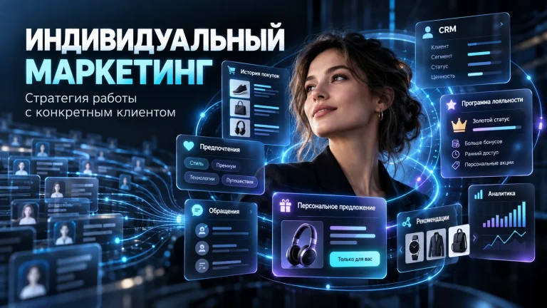 Индивидуальный маркетинг с единым профилем клиента, CRM и персональными предложениями
