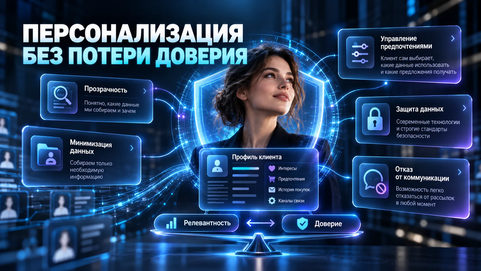 Защита клиентских данных и управление предпочтениями в индивидуальном маркетинге