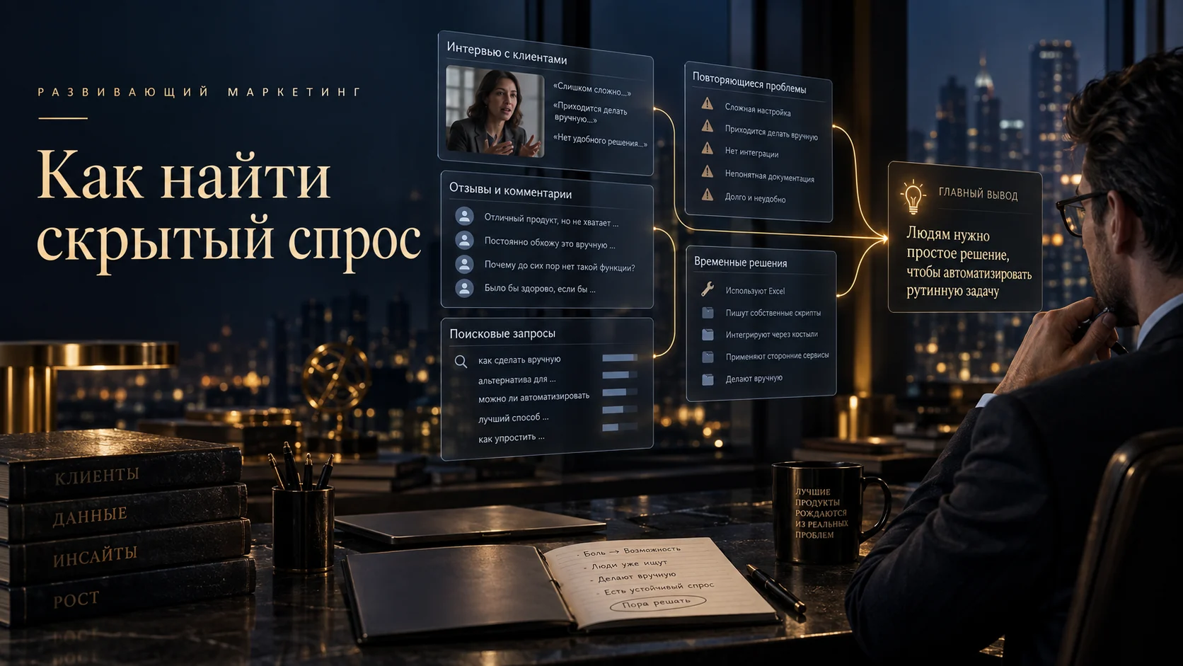 Как найти скрытый спрос с помощью интервью, отзывов и анализа поведения