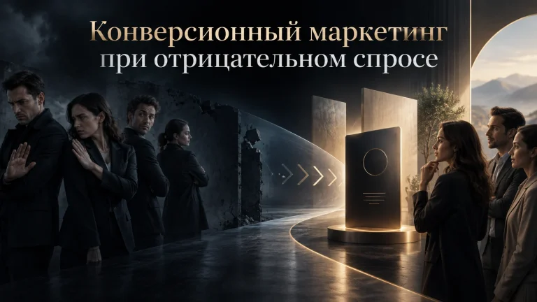Конверсионный маркетинг при отрицательном спросе — изменение негативного отношения аудитории