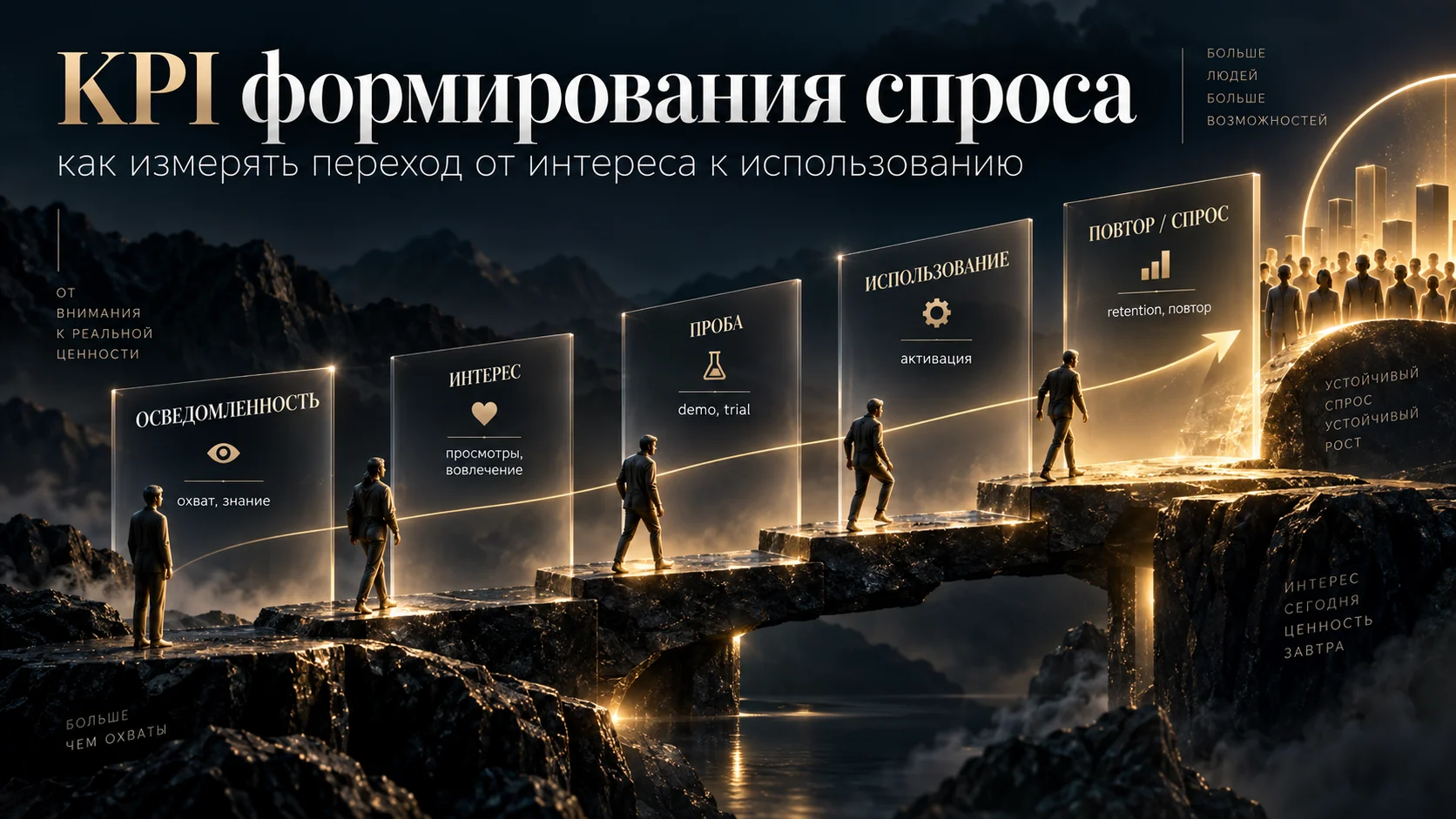 KPI перехода от интереса к устойчивому спросу