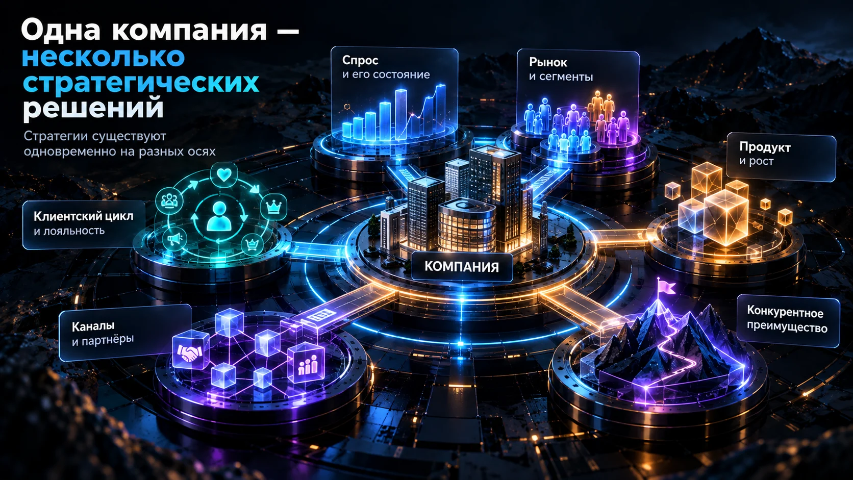 Несколько совместимых маркетинговых стратегий одной компании