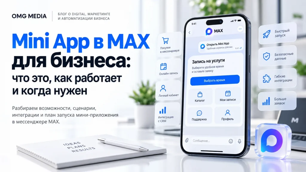 Mini App в MAX для бизнеса: возможности, сценарии и запуск