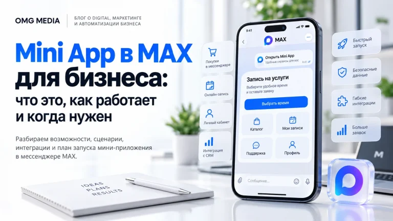 Mini App в MAX для бизнеса: возможности, сценарии и запуск