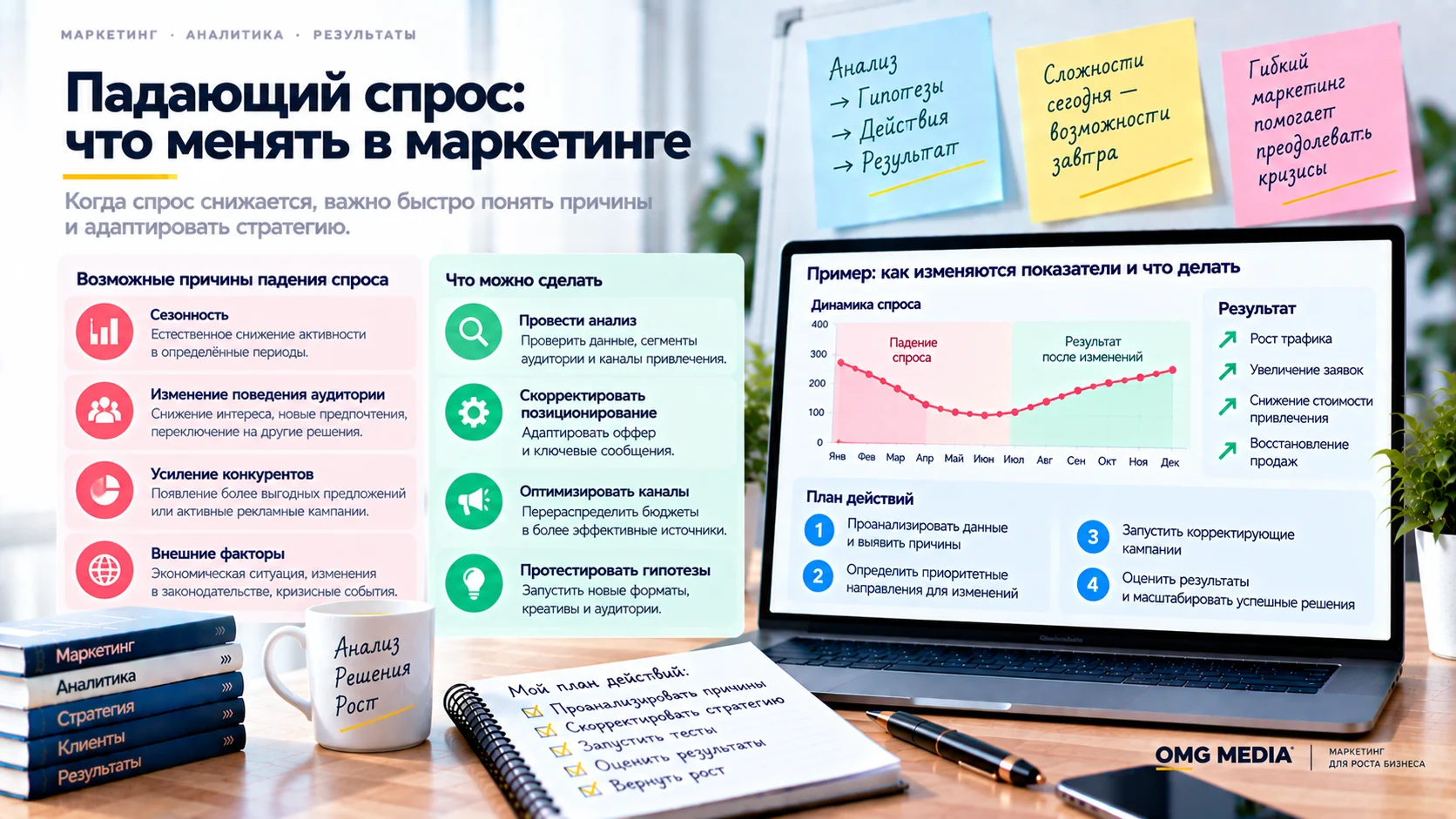Что менять в маркетинге при падающем спросе