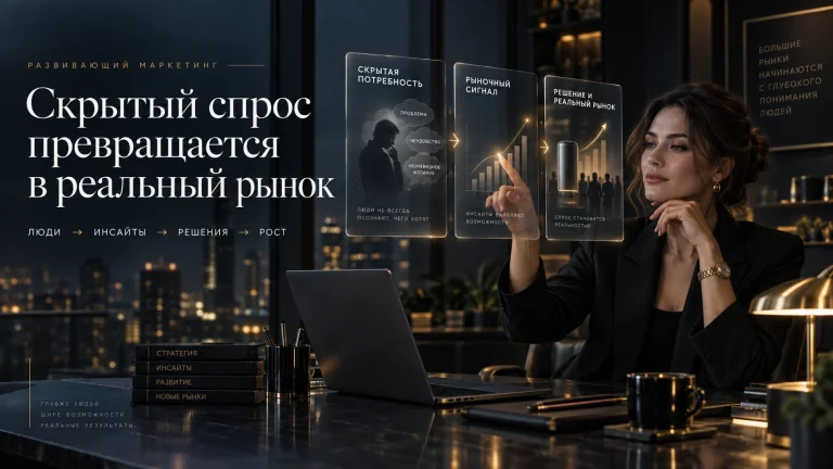 Развивающий маркетинг — скрытый спрос превращается в реальный рынок