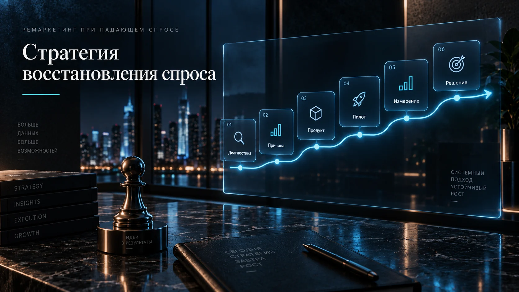 Этапы стратегии восстановления падающего спроса