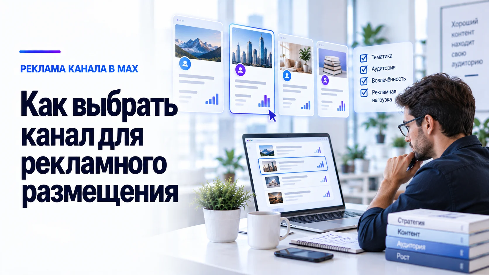Выбор MAX-канала для рекламного размещения
